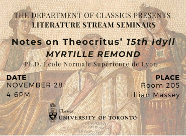 Literature Stream Seminars Myrtille Remond cole Normale